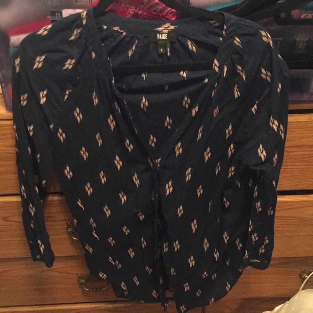 Paige button up top - sz L